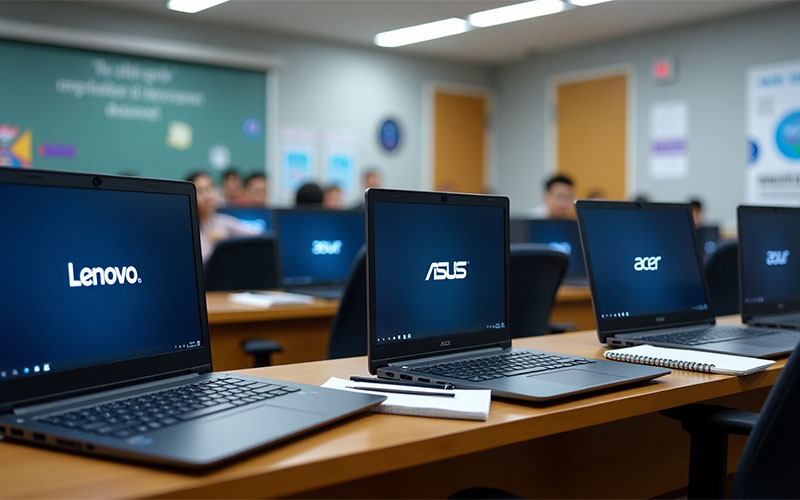 student laptop